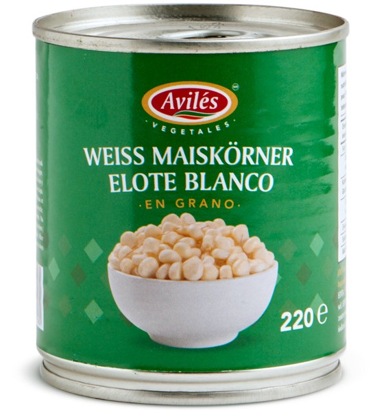 AVILES -Weißer Mais- ELOTE BLANCO Mexicano 220 g KLEIN