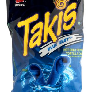 BARCEL Takis Blue Heat - Kleine Maistortillas - Tortillas Fritas de Maiz Sabor, 68g