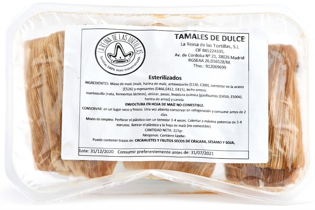 Tamal DULCE SÜß La Reina de las Tortillas 300 g (3 St.)