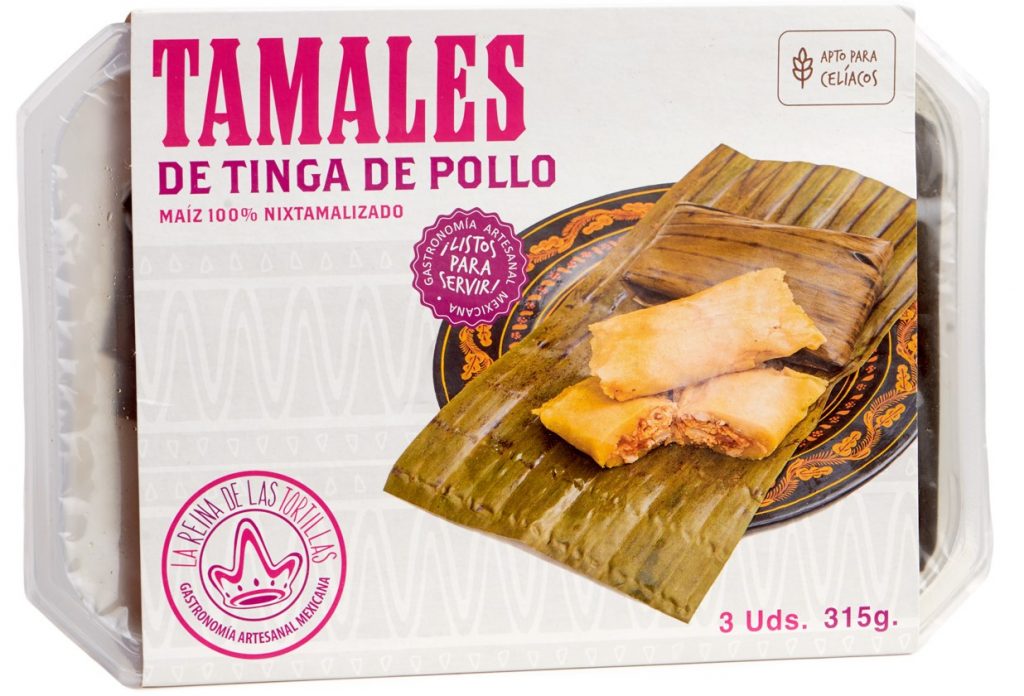 Tamal Tinga de POLLO La Reina de las Tortillas 300 g (3 St.)