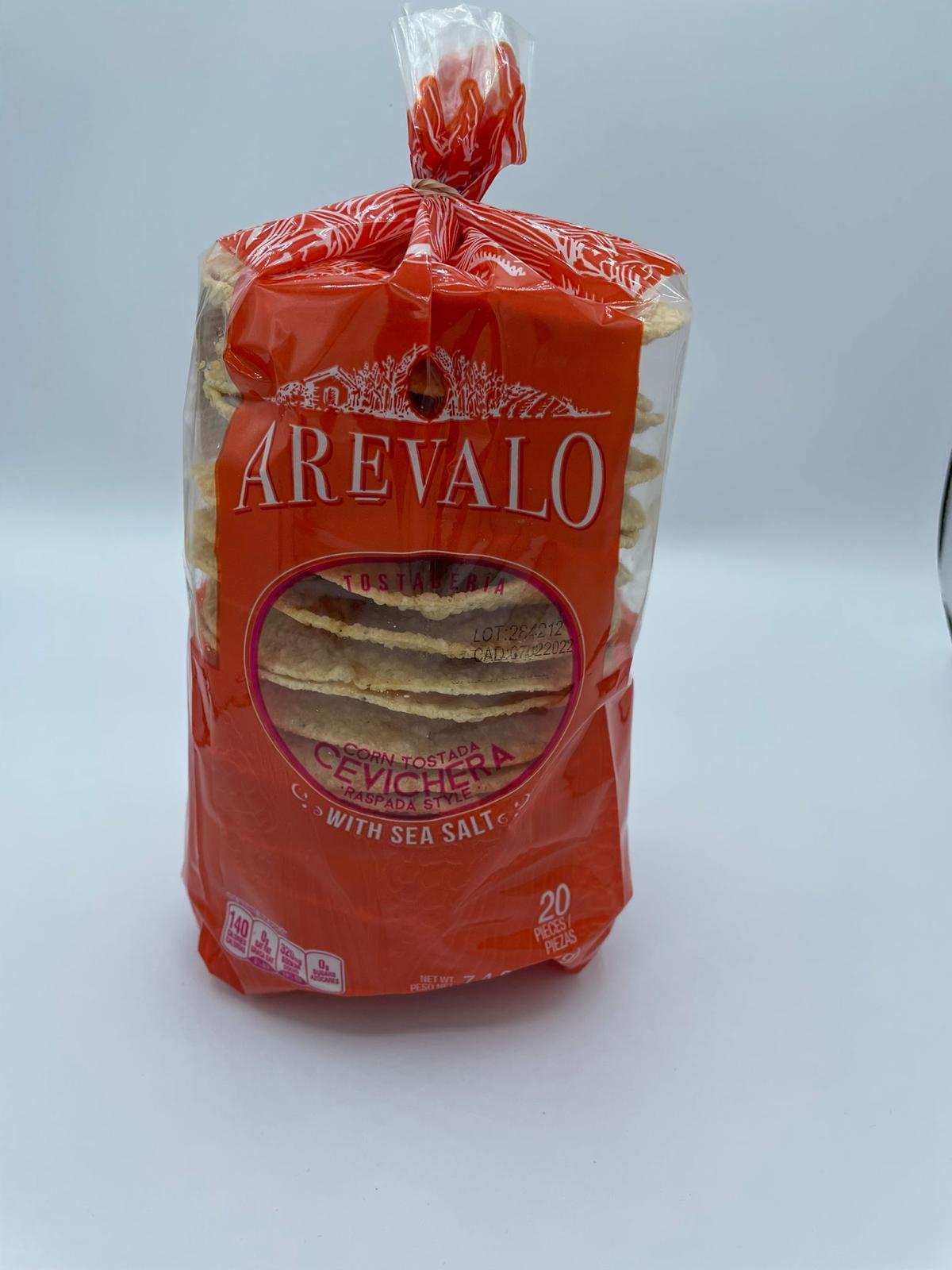 AREVALO Frittierte Maistortillas – Tostadas 210g MHD OKT21